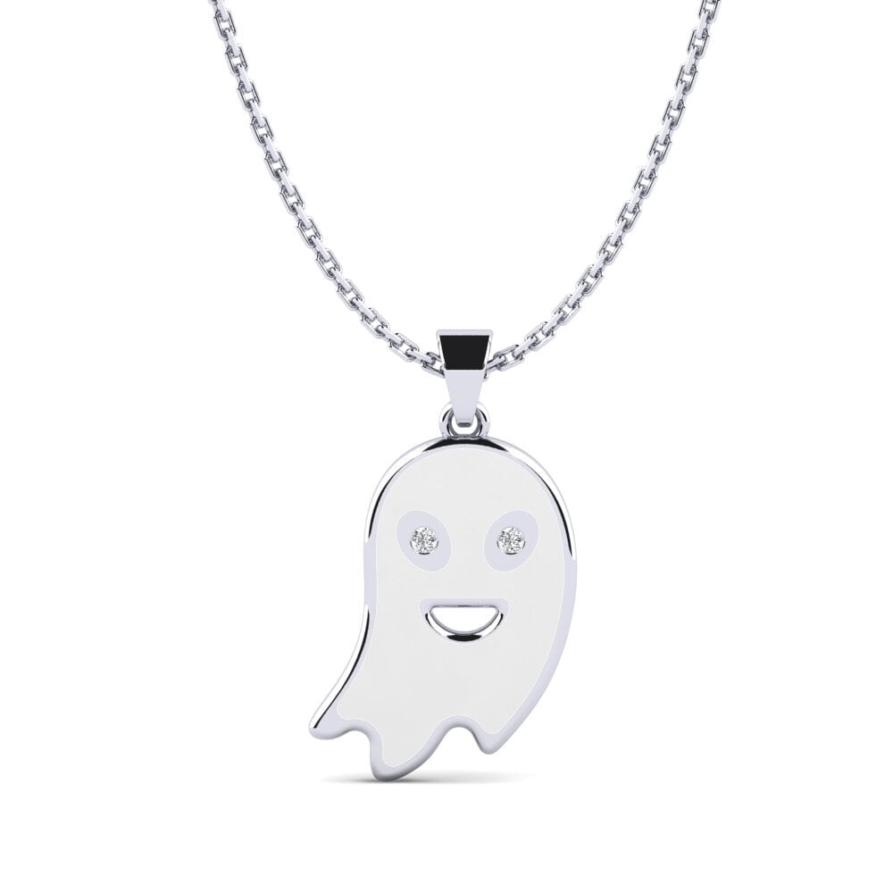 18ct White Gold Women's Pendant Marie