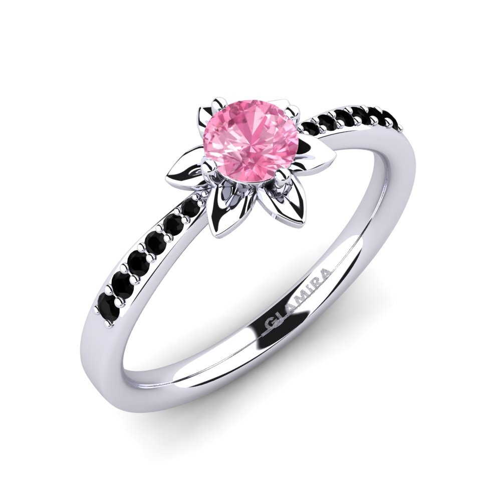 Zafiro Rosado Anillo de compromiso Sucette