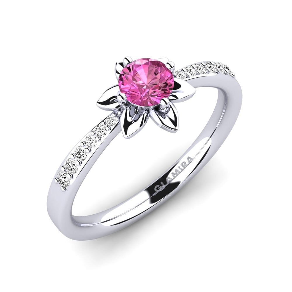 Topacio Rosa Anillo de compromiso Sucette