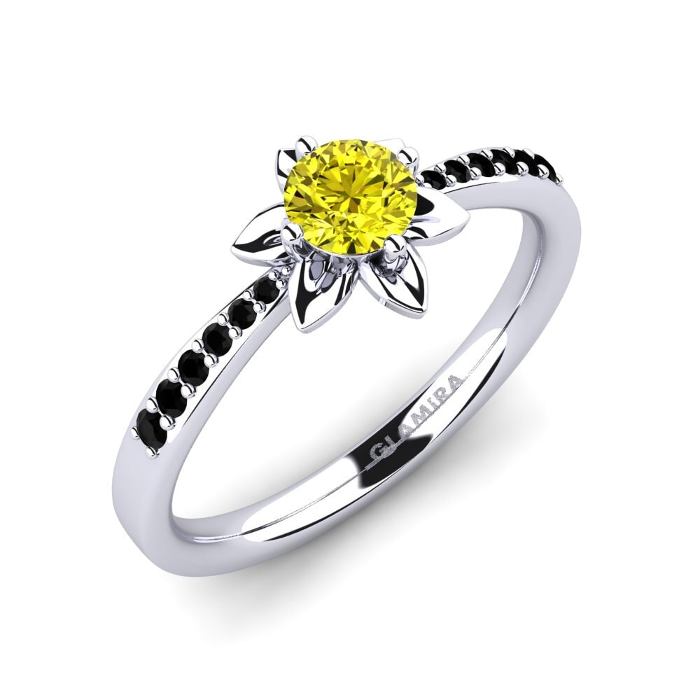 Gul Diamant Forlovelsesring Sucette