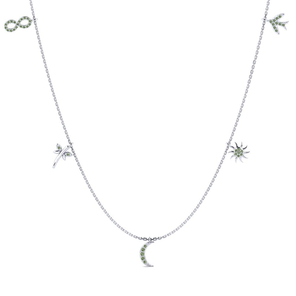 Green Diamond Necklace Suzette