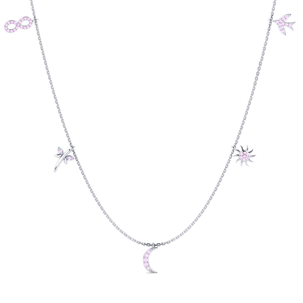 Pink Sapphire Women's Necklace Suzette