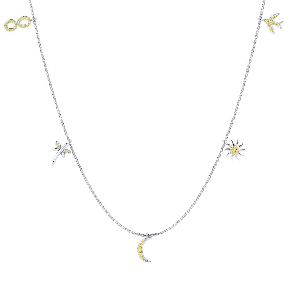 Yellow Sapphire Women's Necklace Suzette