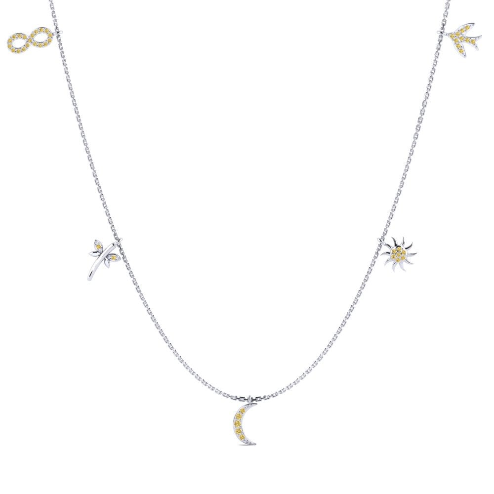 Yellow Diamond Women's Necklace Suzette