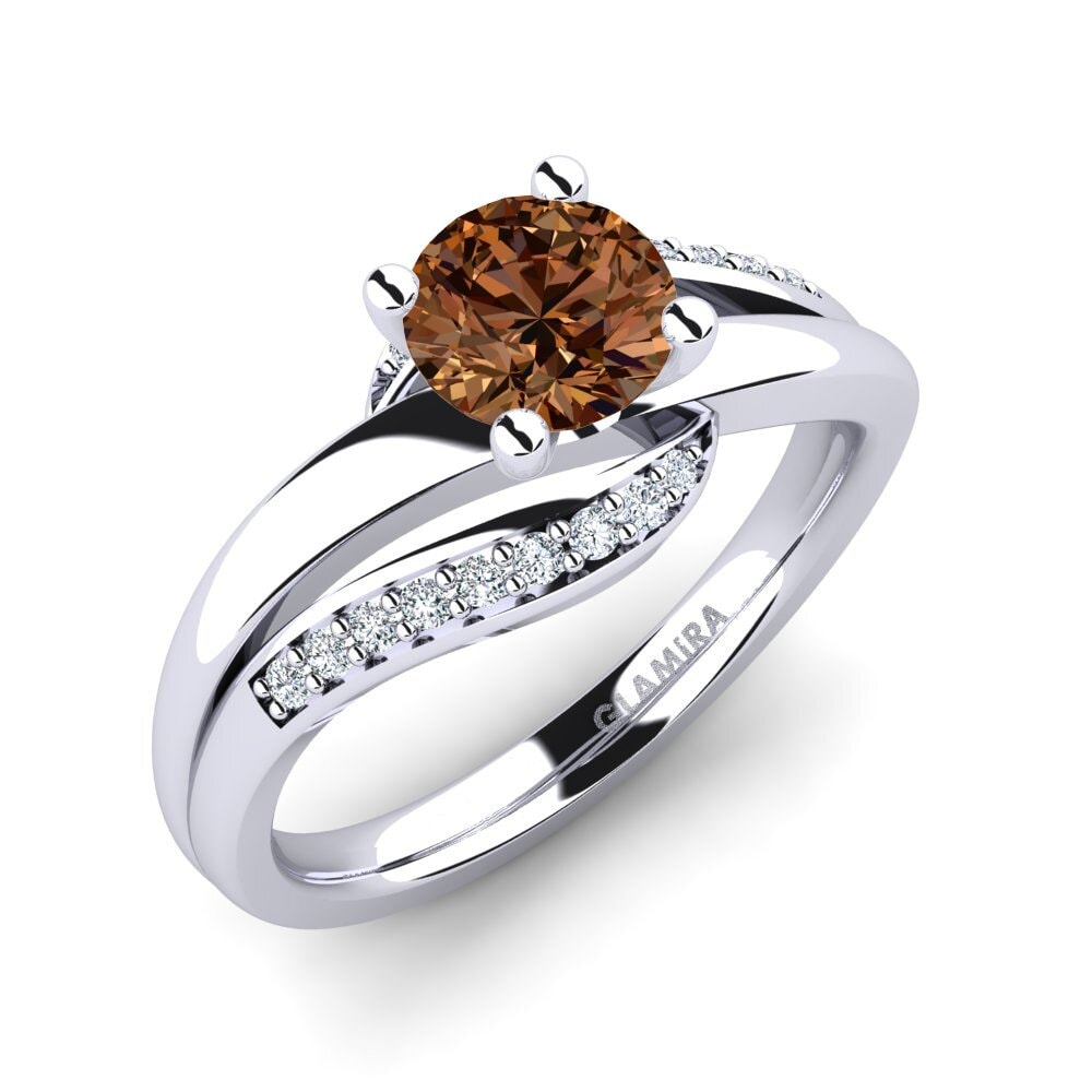 Diamante café Anillo de compromiso Sydney 0.8 crt