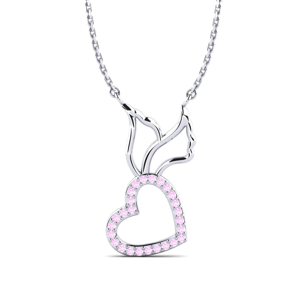 Pink Sapphire Women's Necklace Sylenad