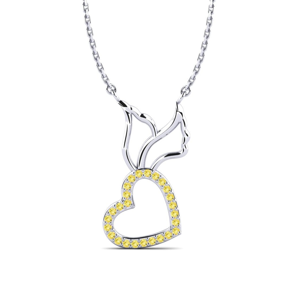 Yellow Sapphire Women's Necklace Sylenad