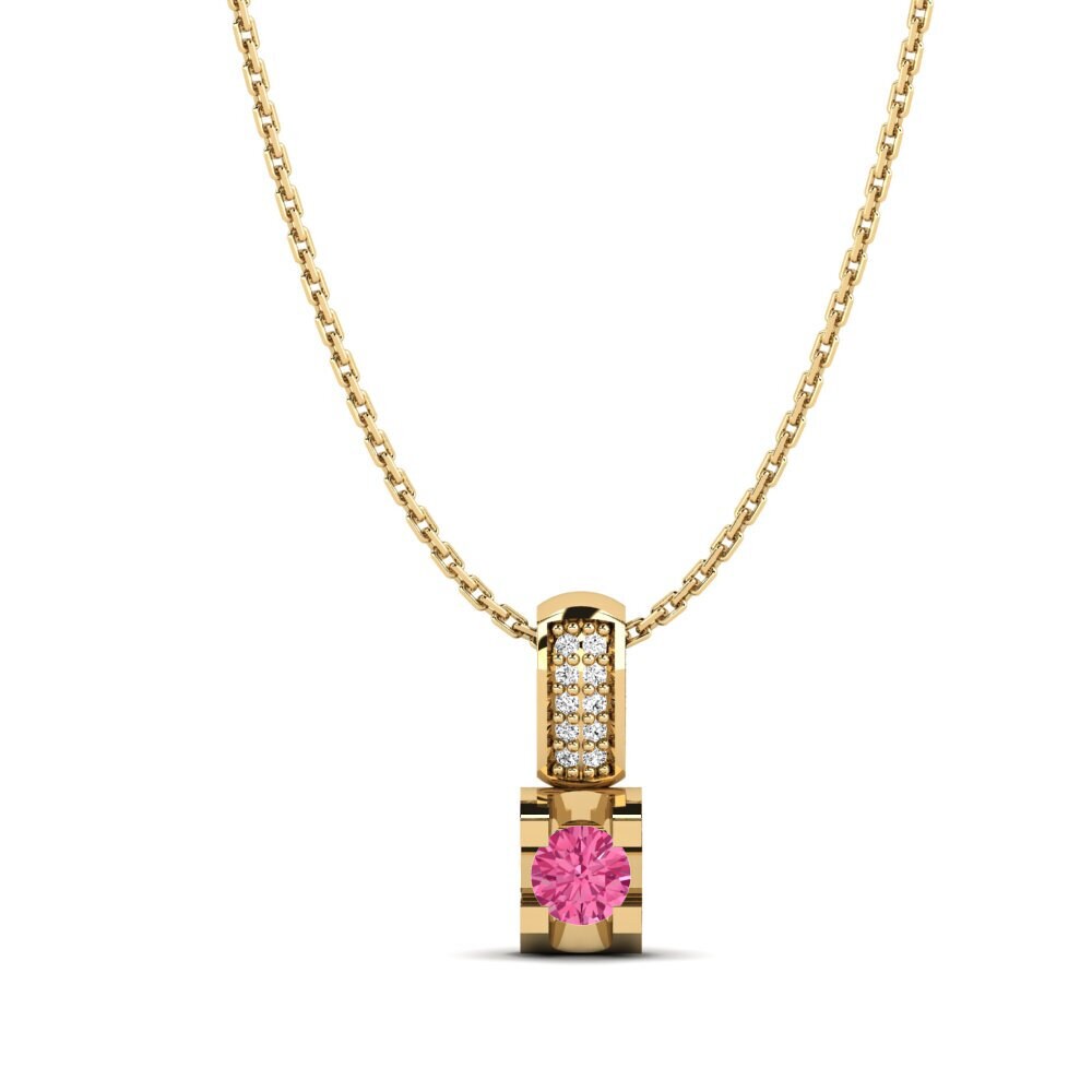 Turmalina rosa Colgante de Mujer Tania
