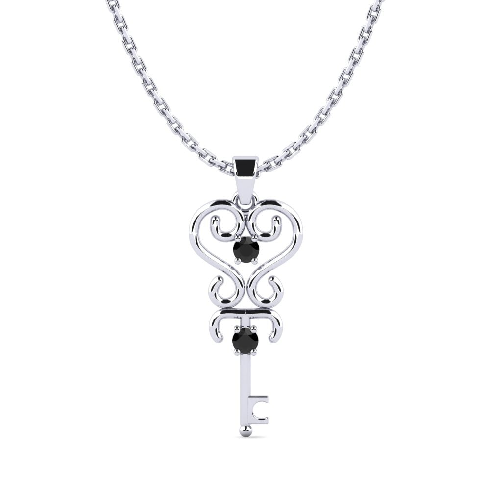 Diamante Negro Colgante de Mujer Targent