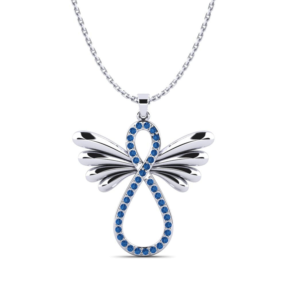 Dark Blue Zirconia Women's Pendant Tashira