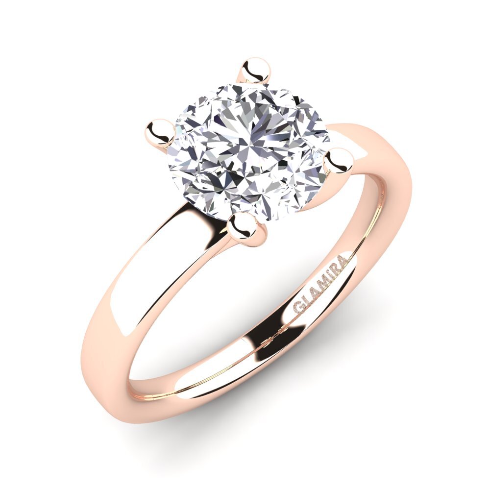 14ct Rose Gold Engagement Ring Titina 2.0 crt
