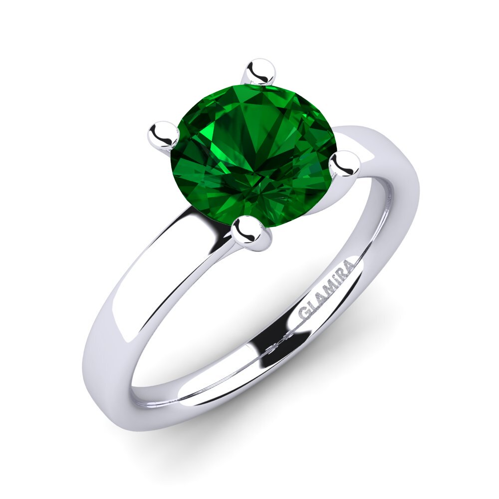 Circonita Verde Anillo de compromiso Titina 2.0 crt