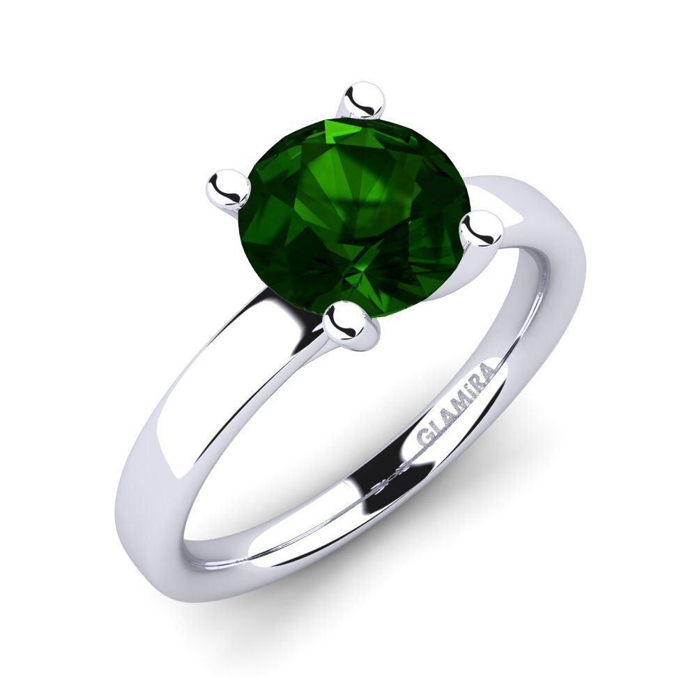 Turmalina verde Anillo de compromiso Titina 2.0 crt