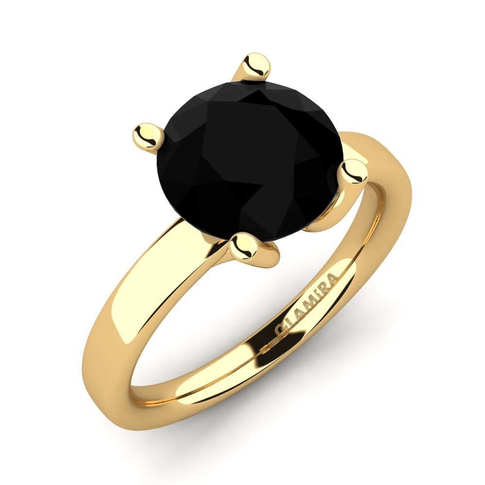 Black Sapphire Engagement Ring Titina 3.0 crt