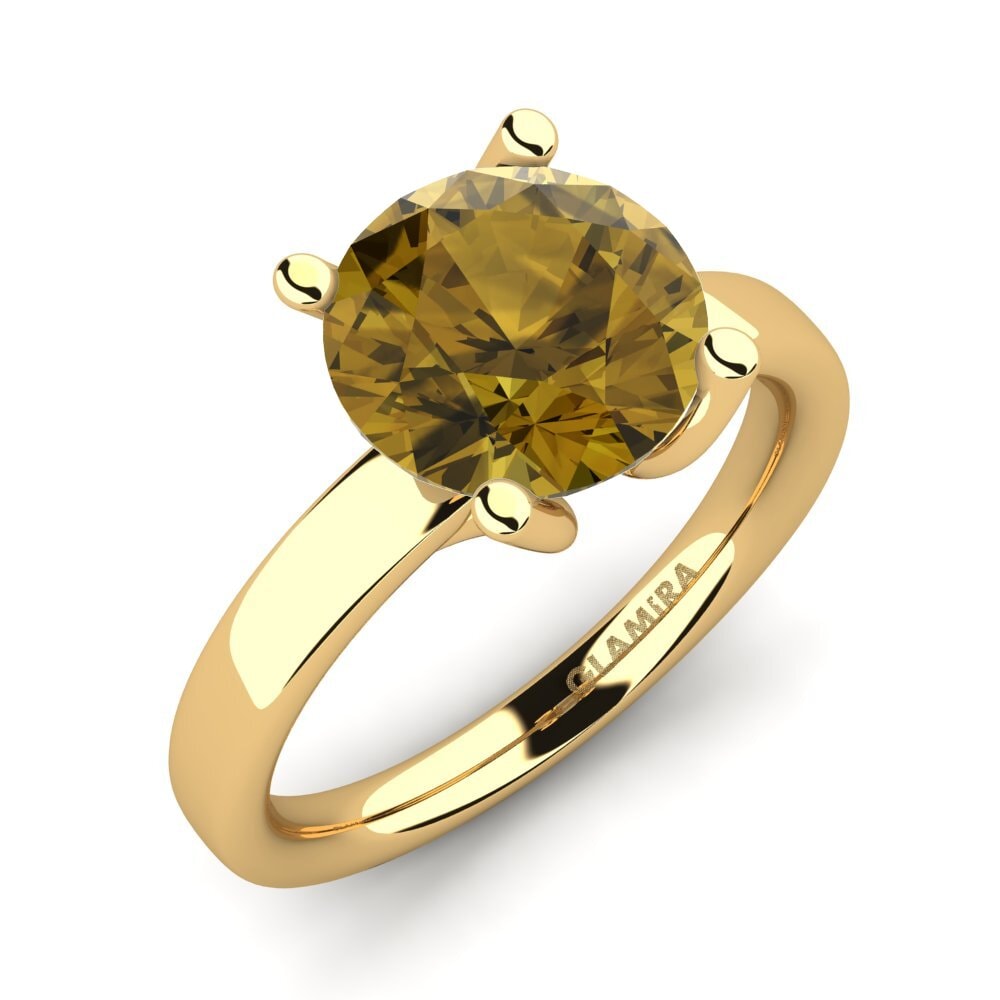 Brown Zircon Engagement Ring Titina 3.0 crt