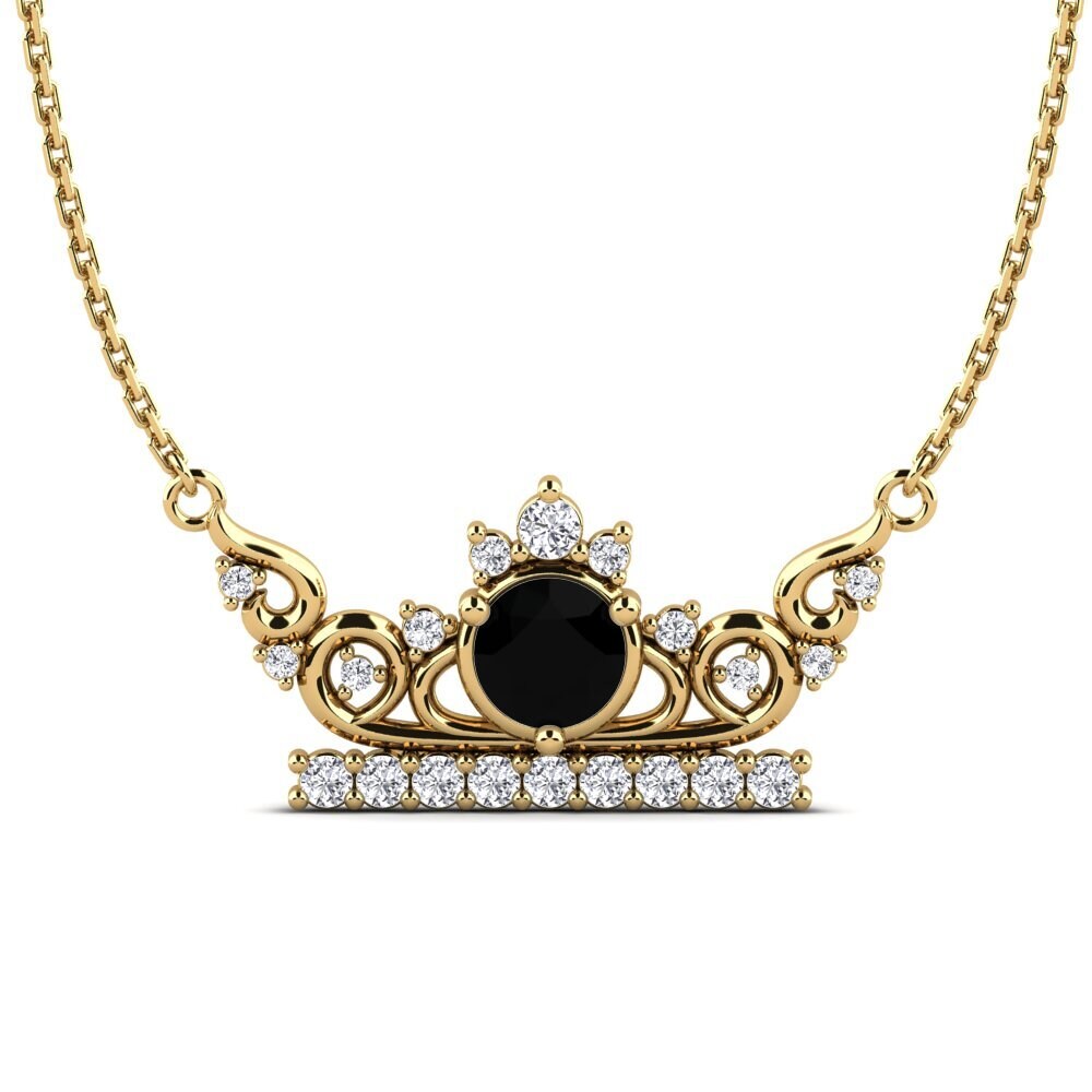 Black Sapphire Women's Necklace Tonje