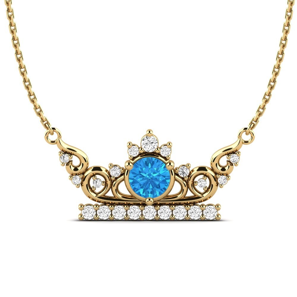 Topacio azul Collar de Mujer Tonje