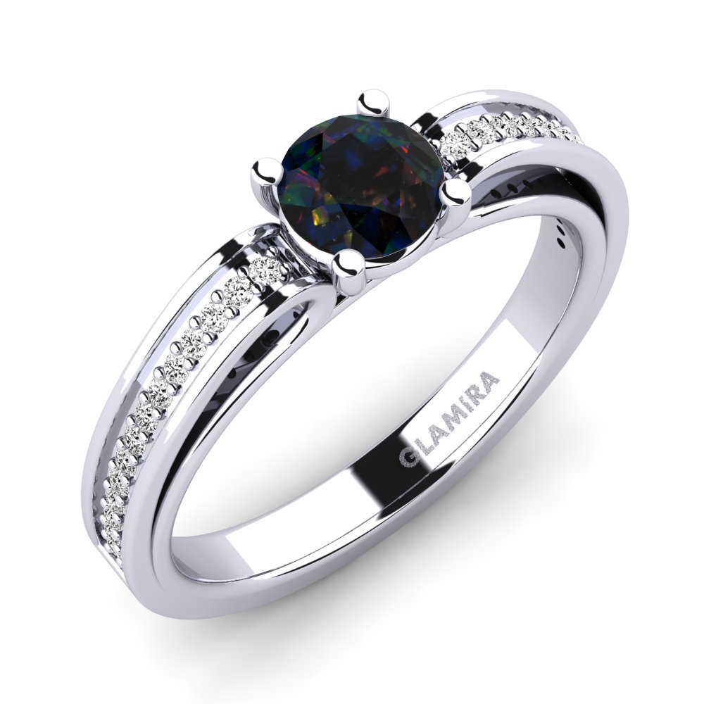 Opalo Negro Anillo de compromiso Torrone