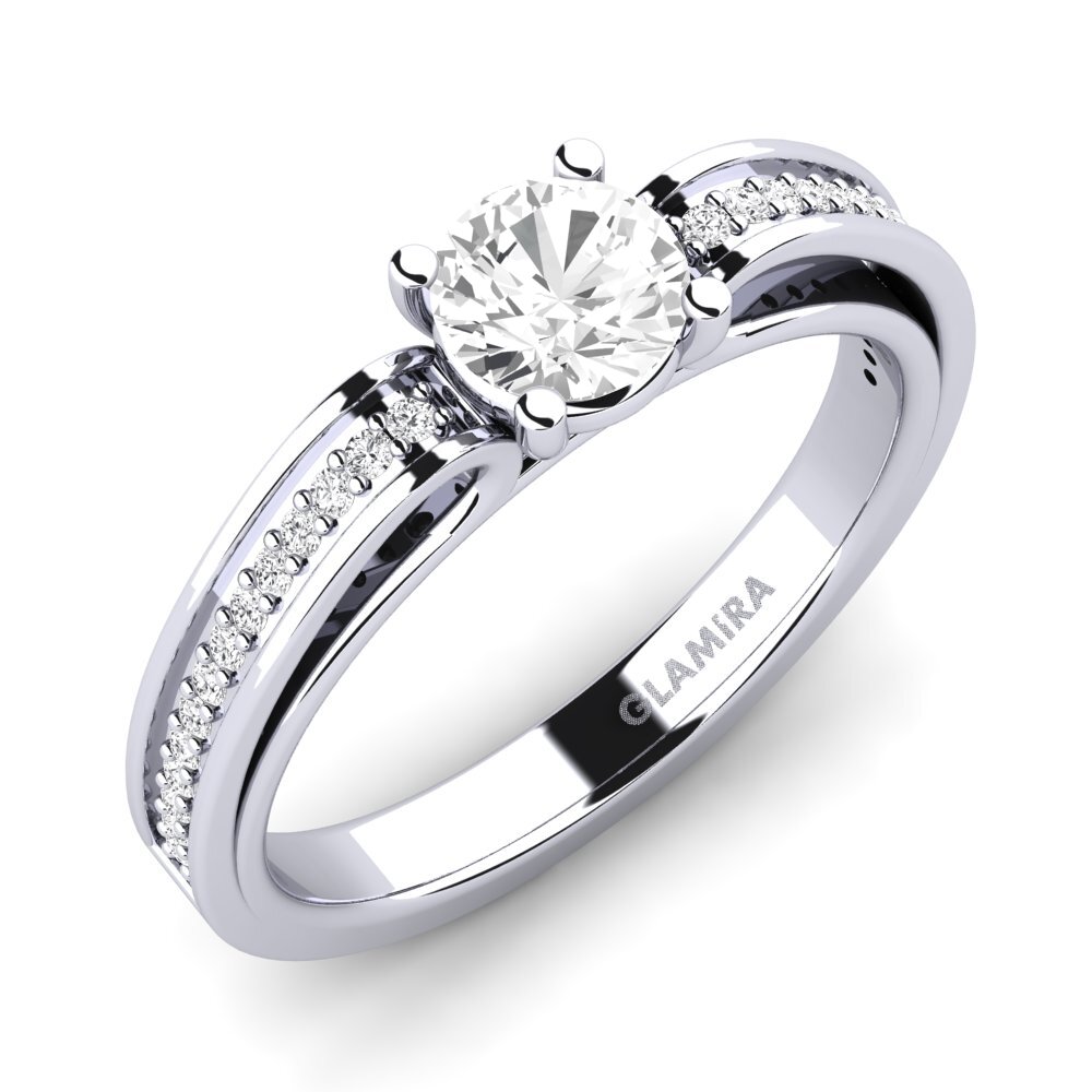 White sapphire Engagement Ring Torrone
