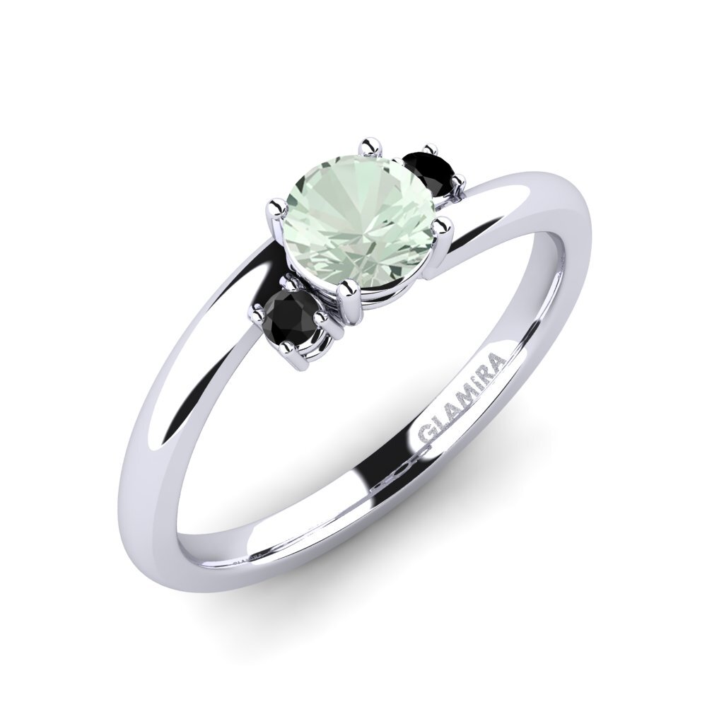 Amatista verde Anillo de compromiso Tranquill