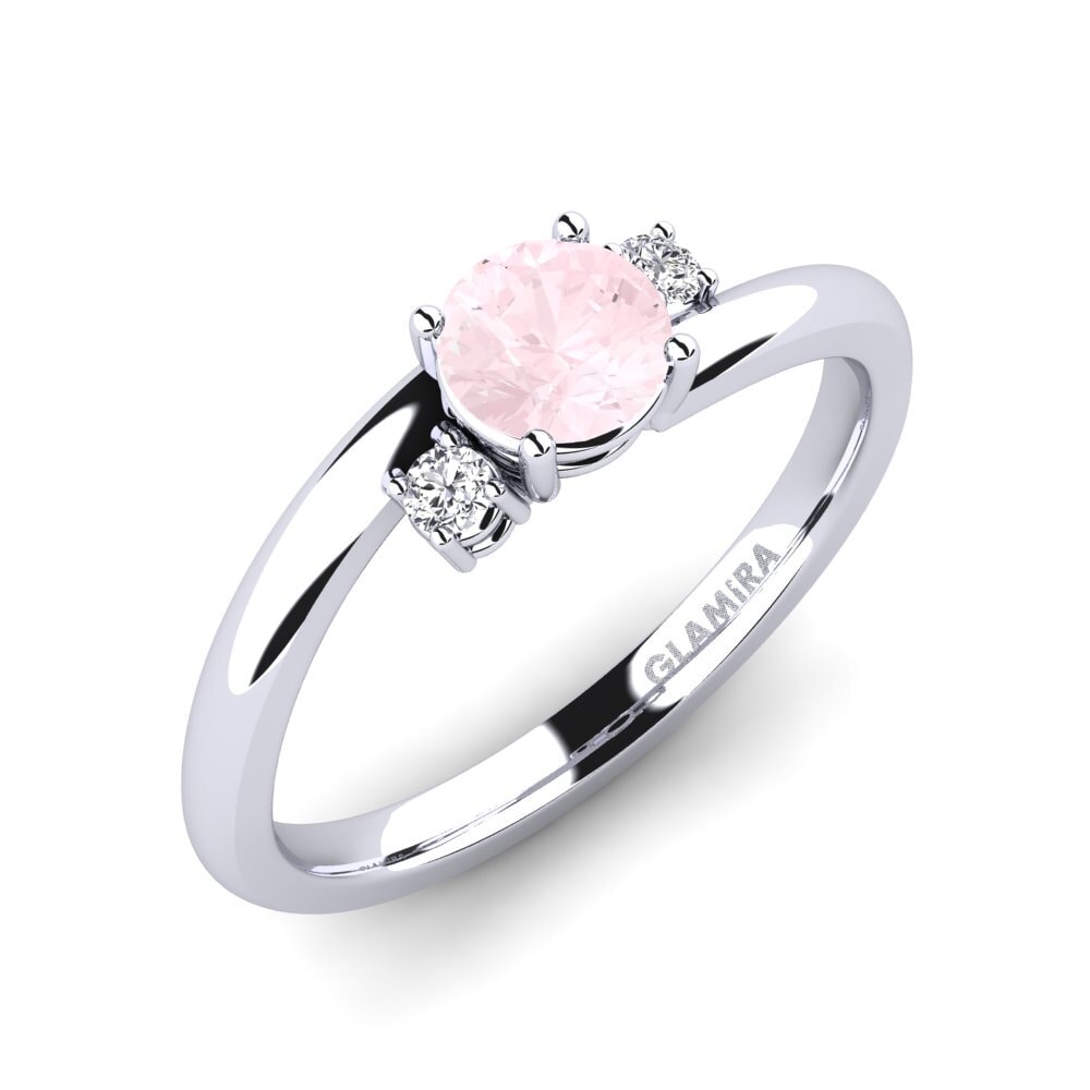 Rose Quartz Engagement Ring Tranquill