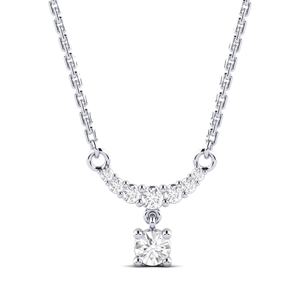 White sapphire Women's Necklace Turmeric