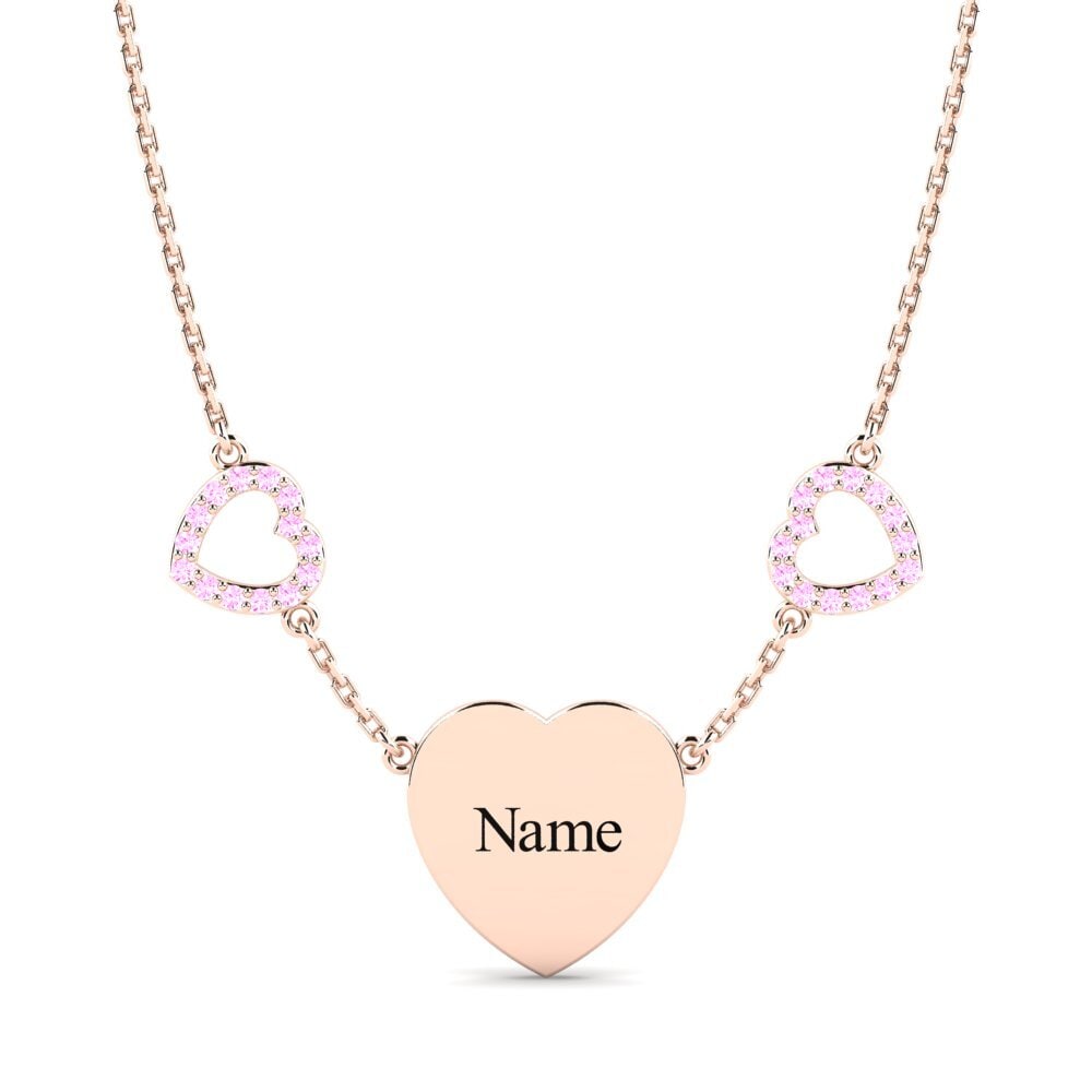 Zafiro Rosado Collar de Mujer Vanya