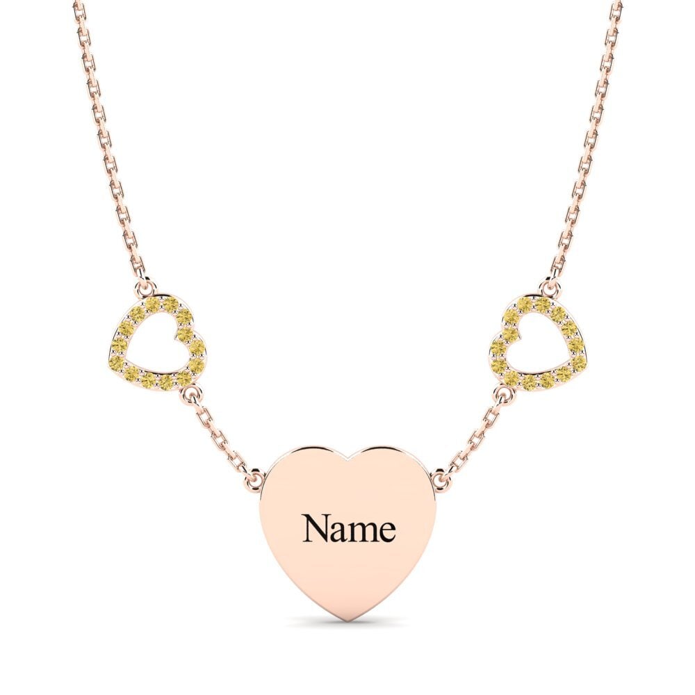 Yellow Diamond Women's Necklace Vanya