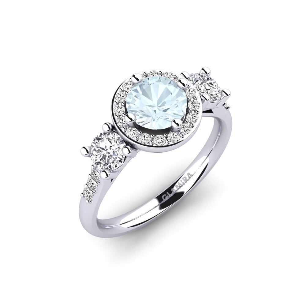 Aquamarine Engagement Ring Venetus