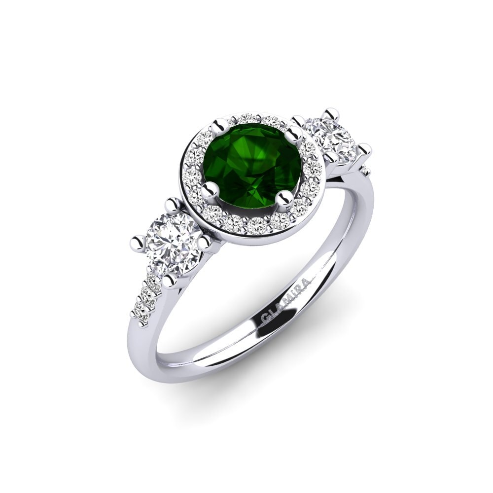 Green Tourmaline Engagement Ring Venetus