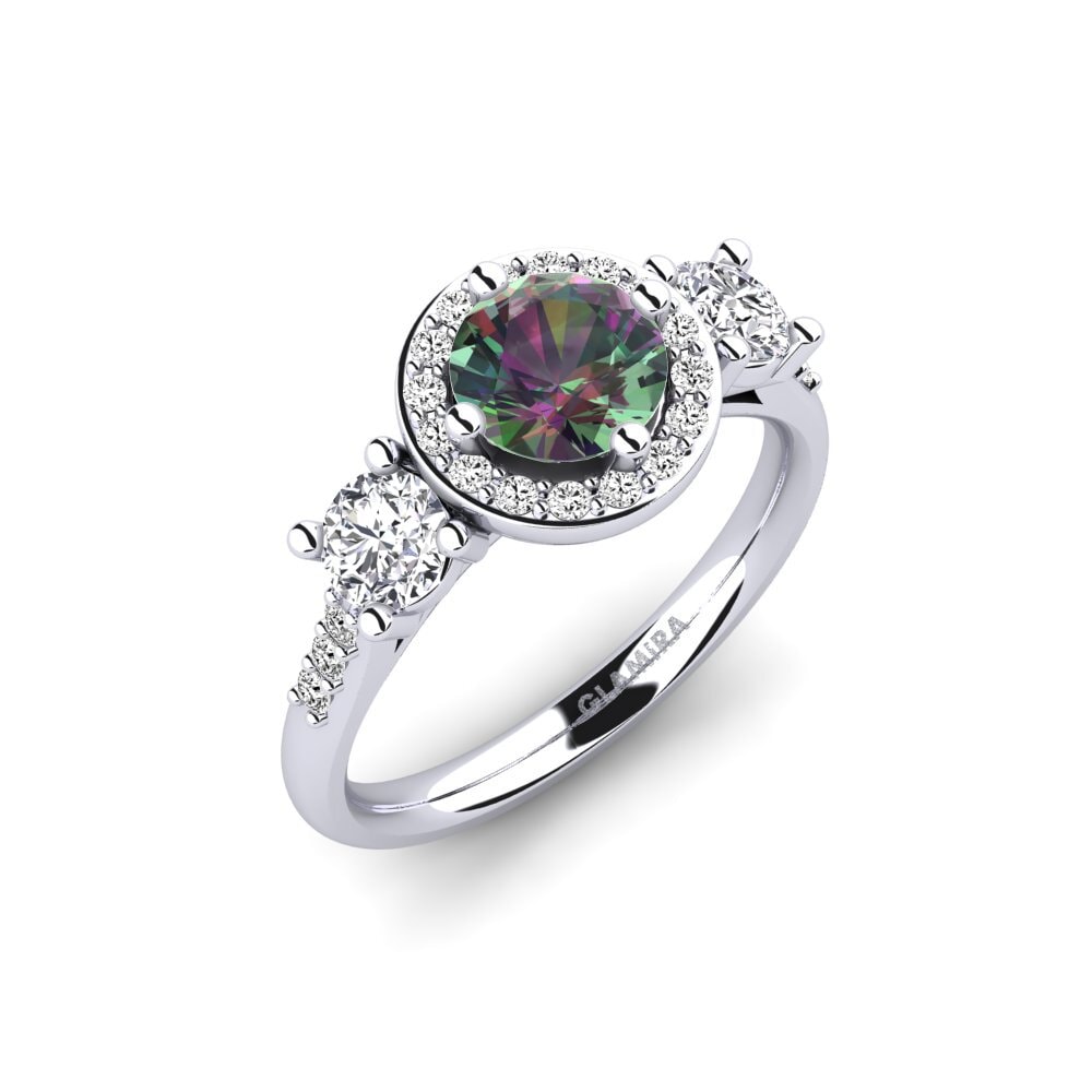 Mystic Topaz Engagement Ring Venetus
