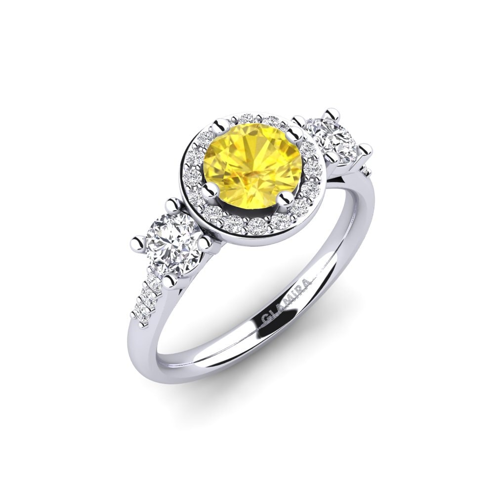 Yellow Sapphire Engagement Ring Venetus