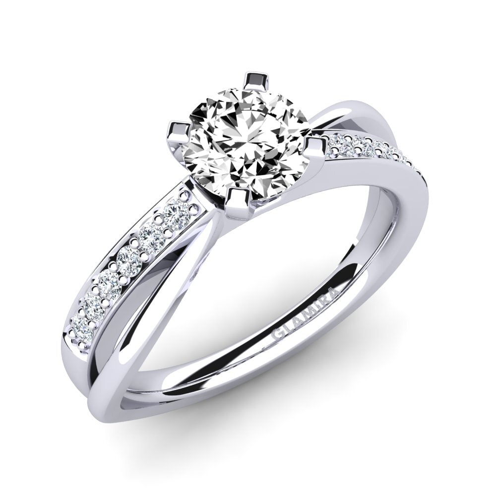Moissanite Engagement Ring Viviette 0.8 crt