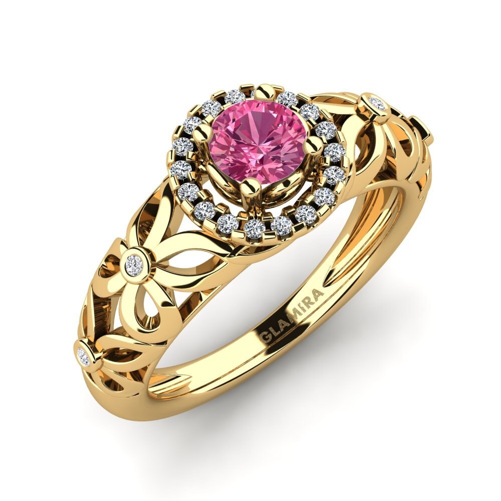 Pink Tourmaline Engagement Ring Vivyan