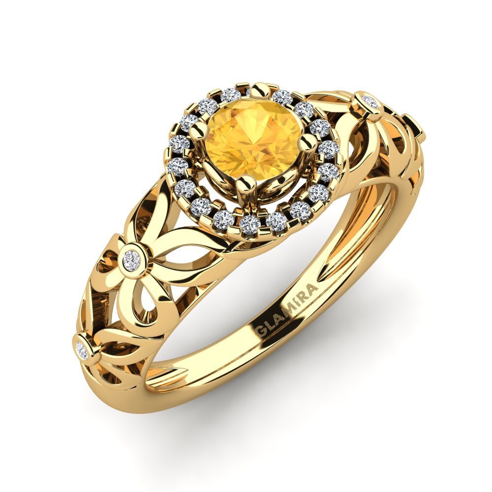 Citrine Engagement Ring Vivyan