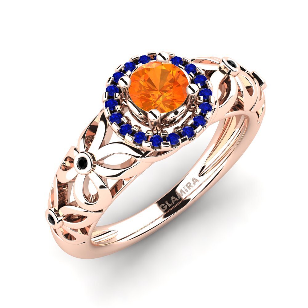 14ct Rose Gold Engagement Ring Vivyan