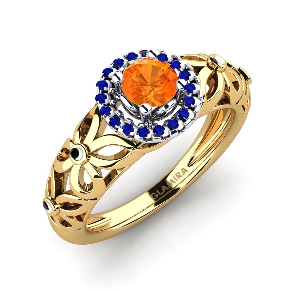 14ct White & Yellow Gold Engagement Ring Vivyan