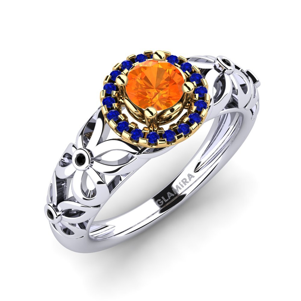 14ct Yellow & White Gold Engagement Ring Vivyan