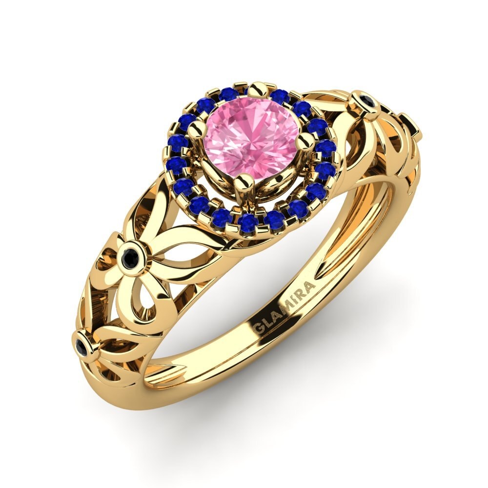 Pink Sapphire Engagement Ring Vivyan