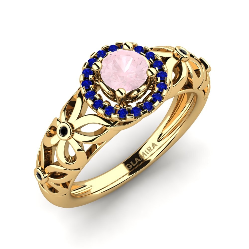 Rose Quartz Engagement Ring Vivyan