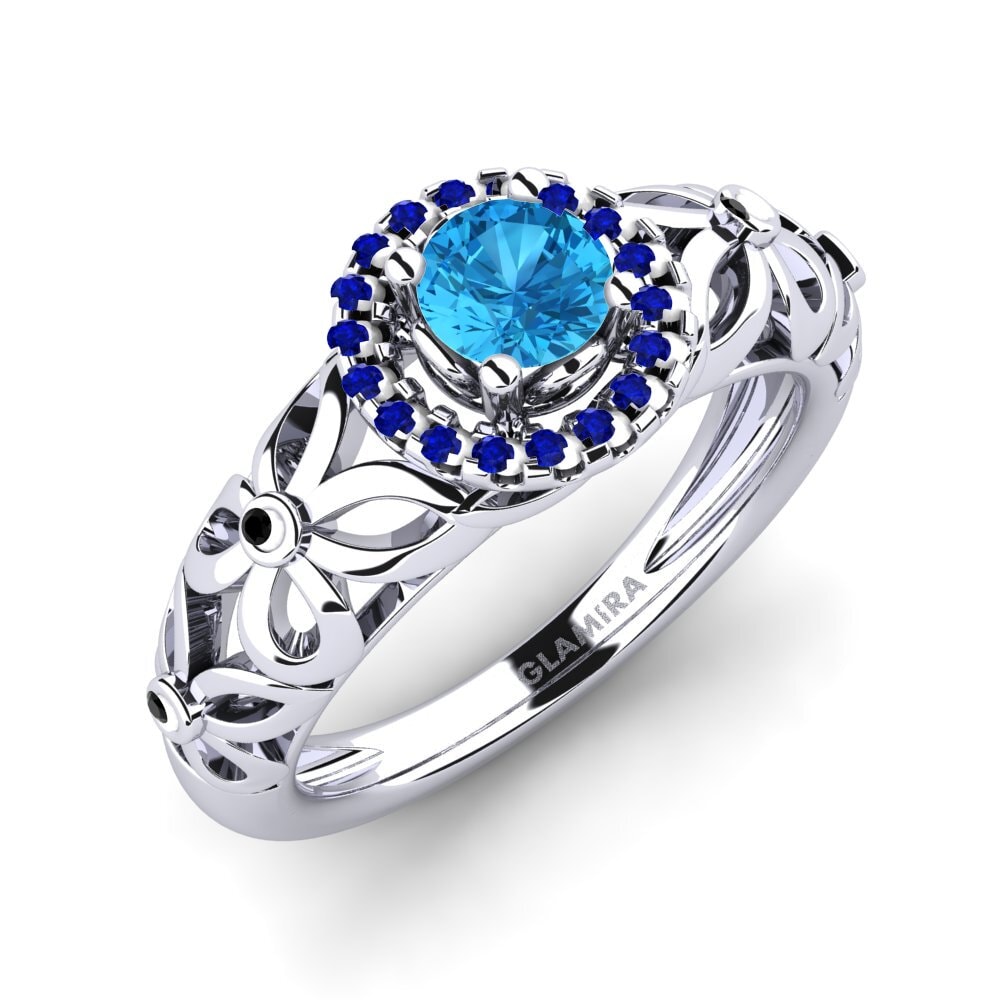 18ct White Gold Engagement Ring Vivyan