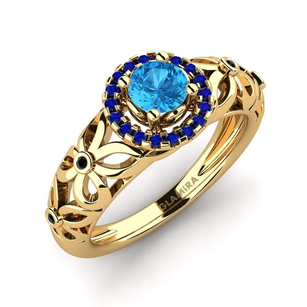 9ct Yellow Gold Engagement Ring Vivyan