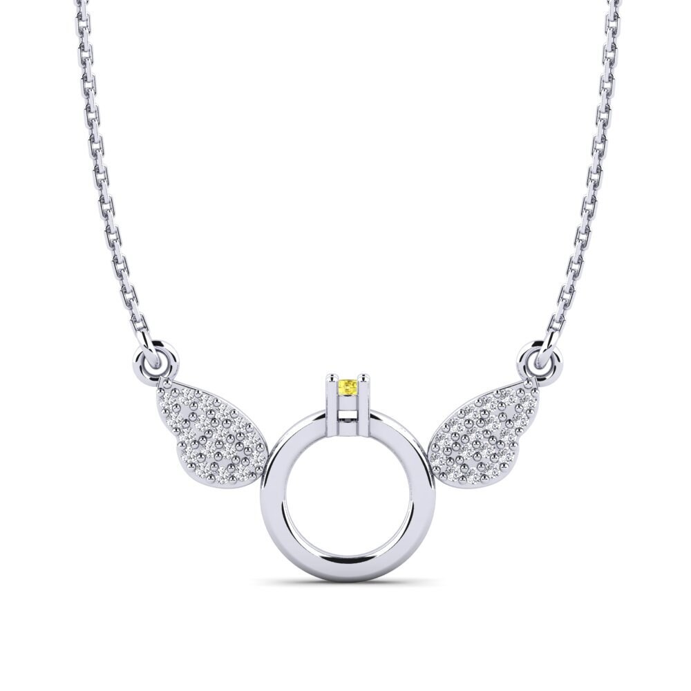 Yellow Sapphire Women's Necklace Yanisyarvi