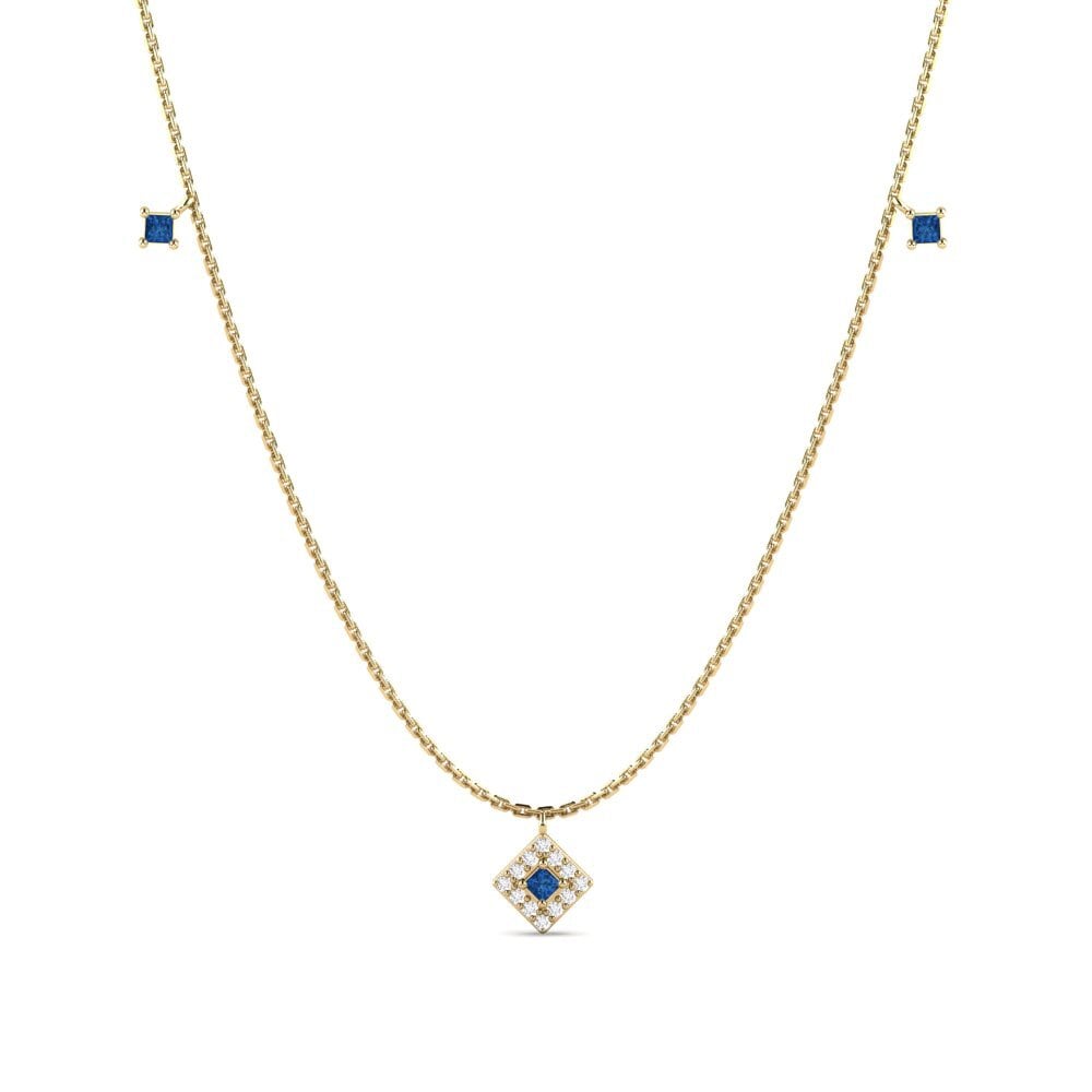 Dark Blue Zirconia Women's Necklace Ballinluig