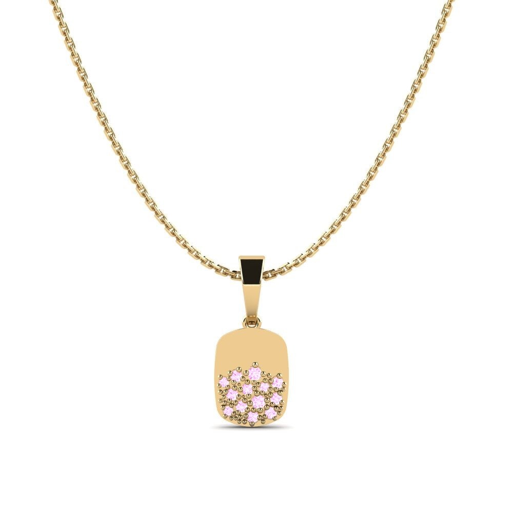 Zafiro Rosado Colgante de Mujer Bellavea