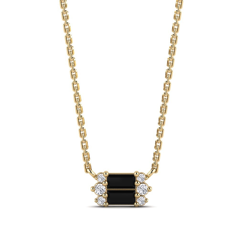 Black Sapphire Women's Necklace Builth