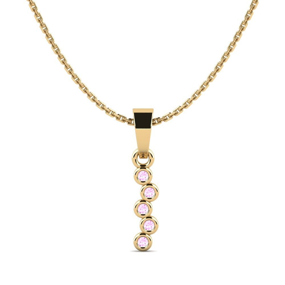 Zafiro Rosado Colgante de Mujer Ecsam