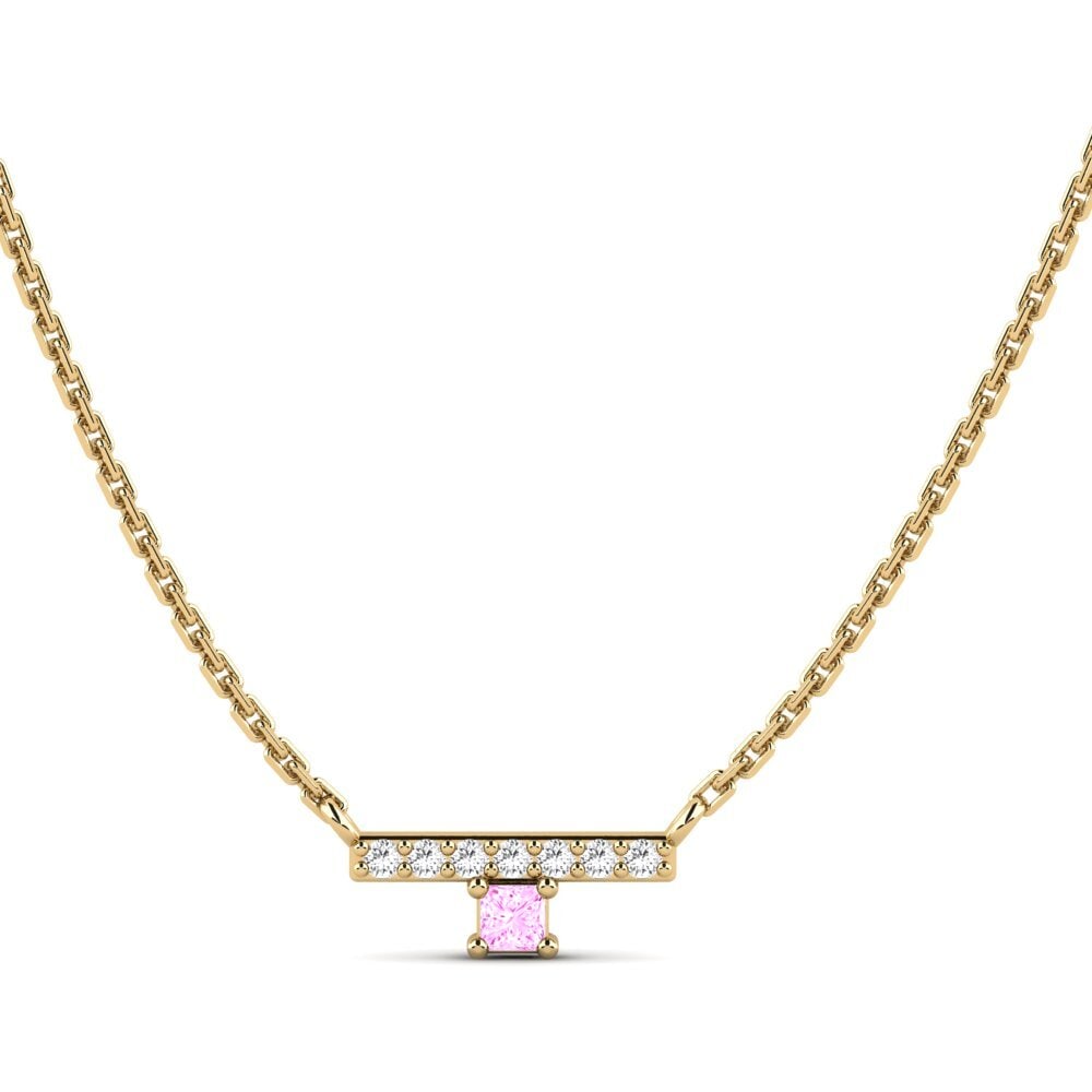 Zafiro Rosado Collar de Mujer Gairloch