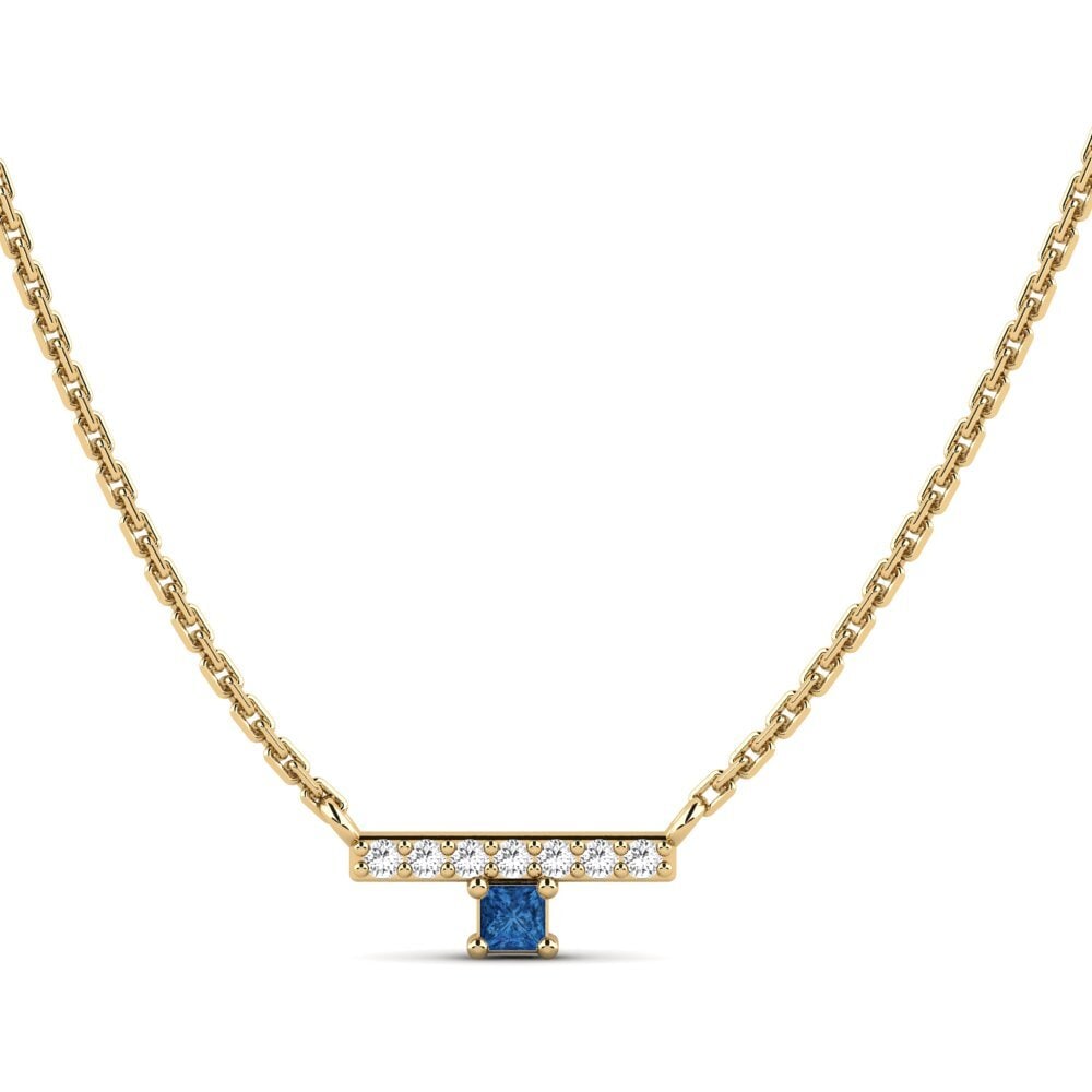 Dark Blue Zirconia Women's Necklace Gairloch