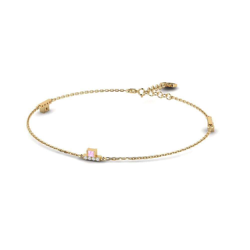 Zafiro Rosado Pulsera de Mujer Halvergate